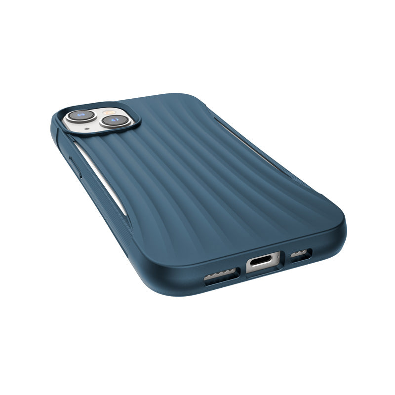 X-Doria Raptic Clutch - Biologisch afbreekbaar hoesje voor iPhone 14 (valtest 3m) (blauw)