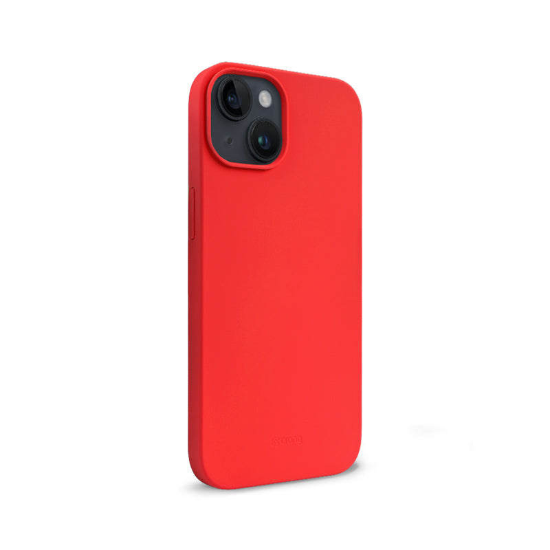 Crong Color Cover Liquid Silicone Case for iPhone 14 / 13 (Red)