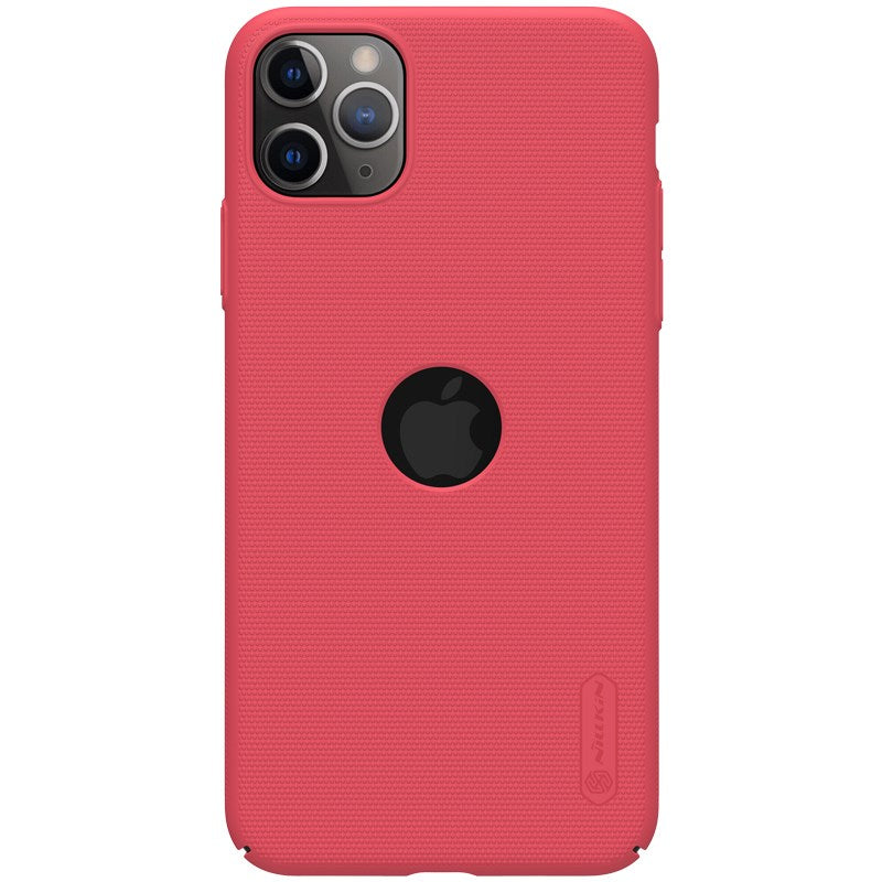 Nillkin Super Frosted Shield - Case voor Apple iPhone 11 Pro Max met logo (helderrood)