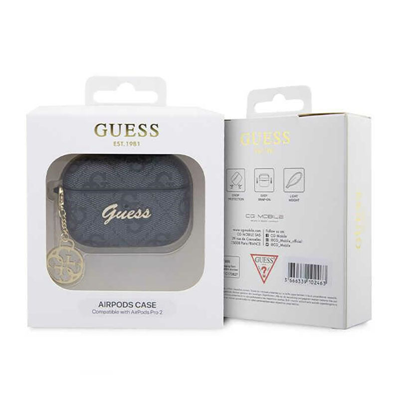 Guess 4G Charm Collection – Hülle für Apple AirPods Pro 2 (Schwarz)