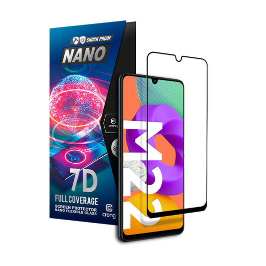 Crong 7D Nano Flexible Glass  Full Coverage Hybrid Screen Protector 9H Samsung Galaxy M22