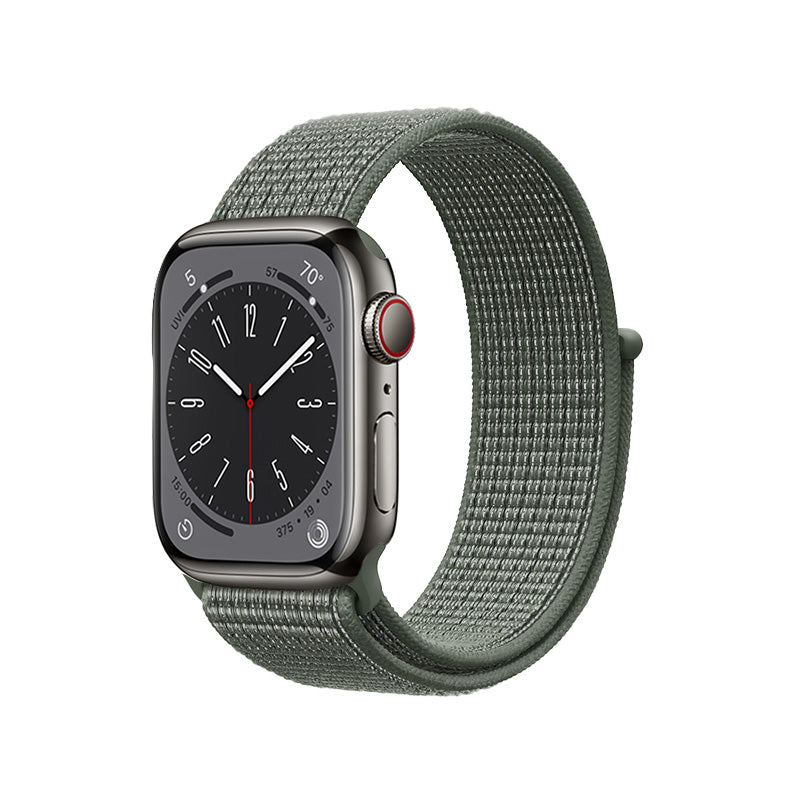 Crong Nylonschlaufe für Apple Watch 42/44/45/49 mm (Militärgrün)