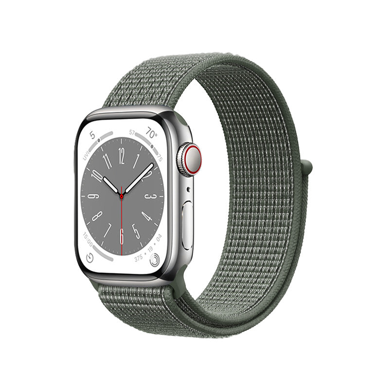 Crong Nylonschlaufe für Apple Watch 42/44/45/49 mm (Militärgrün)