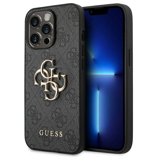 Guess 4G Big Metal Logo-hoesje iPhone 14 Pro Max (grijs)