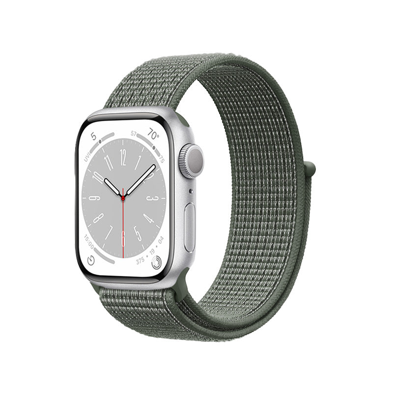 Crong Nylonschlaufe für Apple Watch 42/44/45/49 mm (Militärgrün)