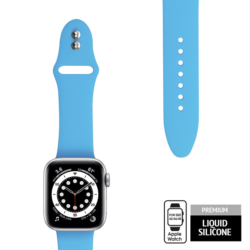 Crong Liquid Band for Apple Watch 42/44/45/49 mm (Blue)