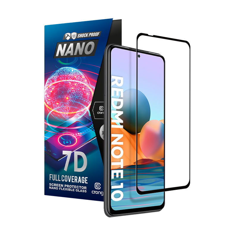 Crong 7D Nano Flexible Glass  Full Coverage Hybrid Screen Protector 9H Xiaomi Redmi Note 10 5G