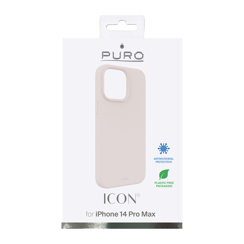 PURO ICON Cover - Case voor iPhone 14 Pro Max (roze zand)