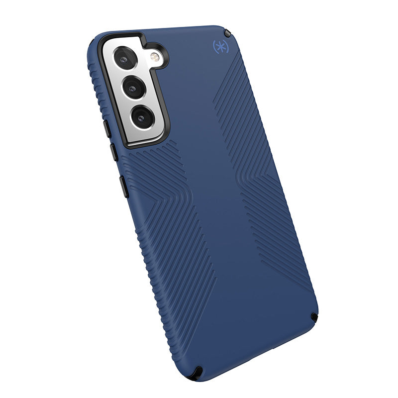 Speck Presidio2 Grip - Case for Samsung Galaxy S22+ with MICROBAN  (Coastal Blue/Black)