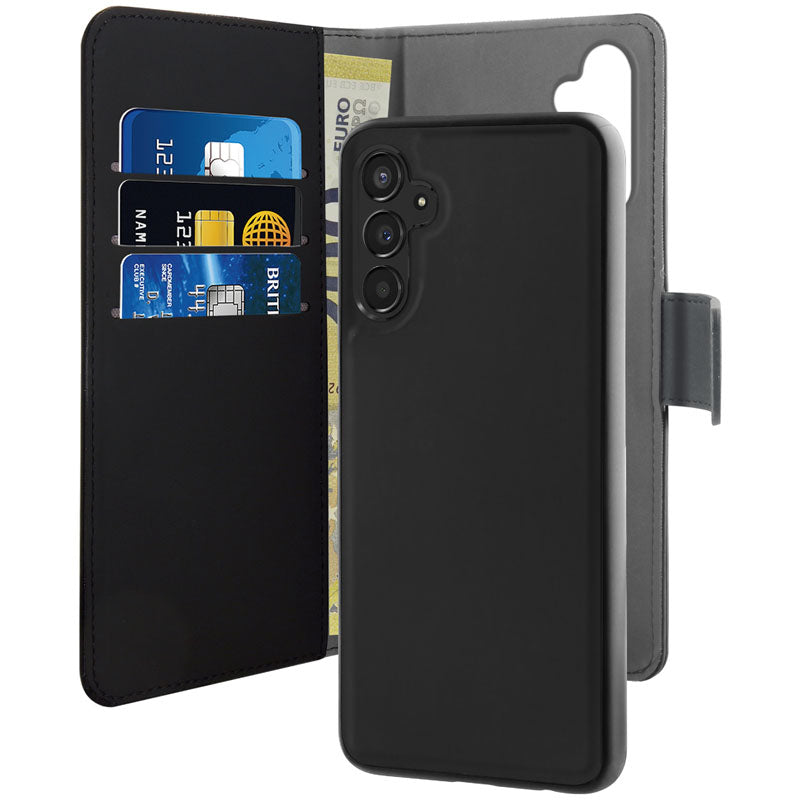 PURO Wallet Abnehmbare - Hülle 2in1 für Samsung Galaxy A34 5G (Schwarz)