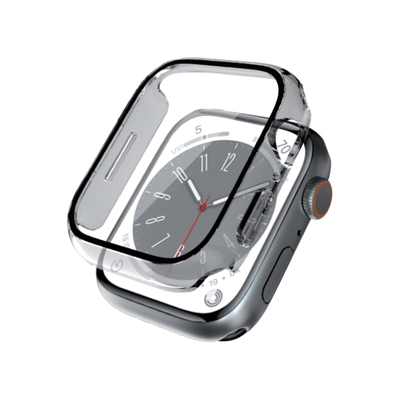 Crong hybride horlogekast - kast met glas voor Apple Watch 44 mm (helder)