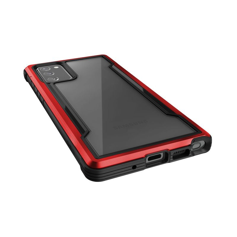 X-Doria Raptic Shield - aluminium behuizing voor Samsung Galaxy Note 20 (valtest 3m) (rood)