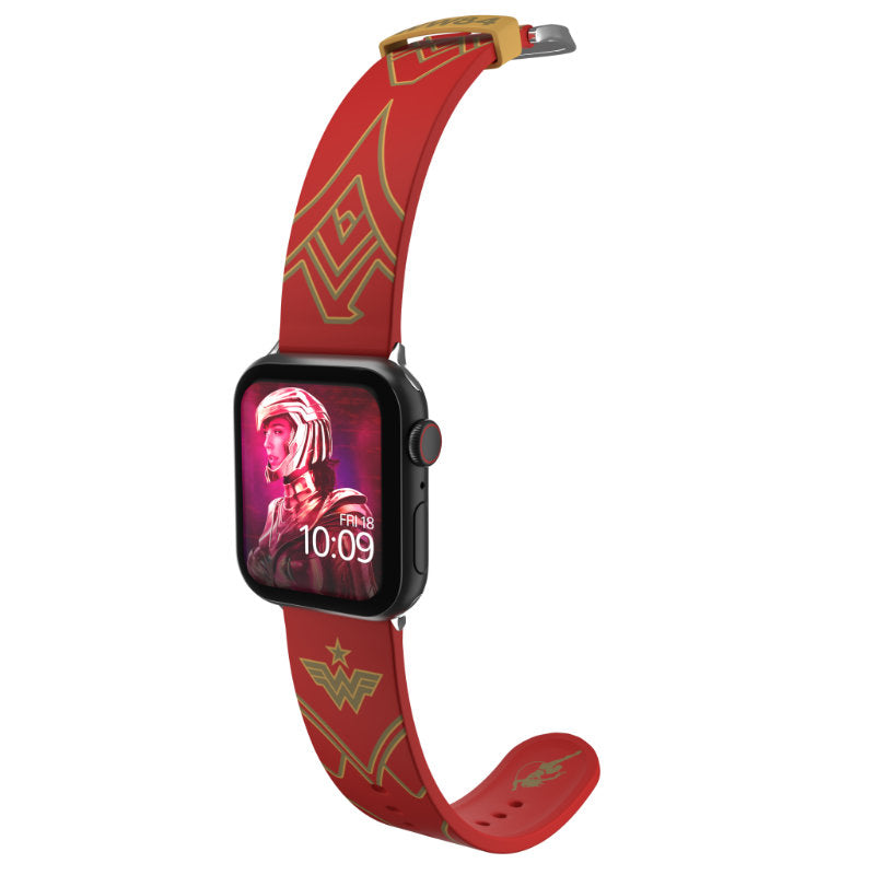 DC Comics - Armband für Apple Watch 38/40/41/42/44/45/49 mm (Wonder Woman 1984: Crimson Armor)