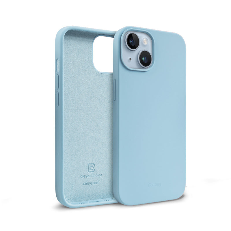 Crong Color Cover Liquid Silicone Case for iPhone 14 Max (Sky Blue)