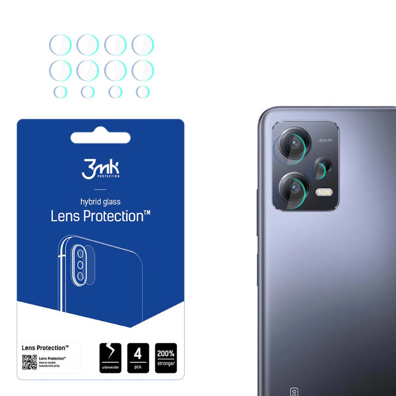 3mk lensbescherming - cameralensglas voor Xiaomi Redmi Note 12 Pro / Redmi Note 12 Pro+ (4 sets)