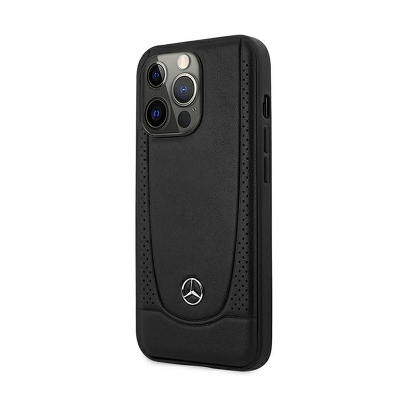 Mercedes Leather Urban Line - Hülle für iPhone 15 Pro (schwarz)