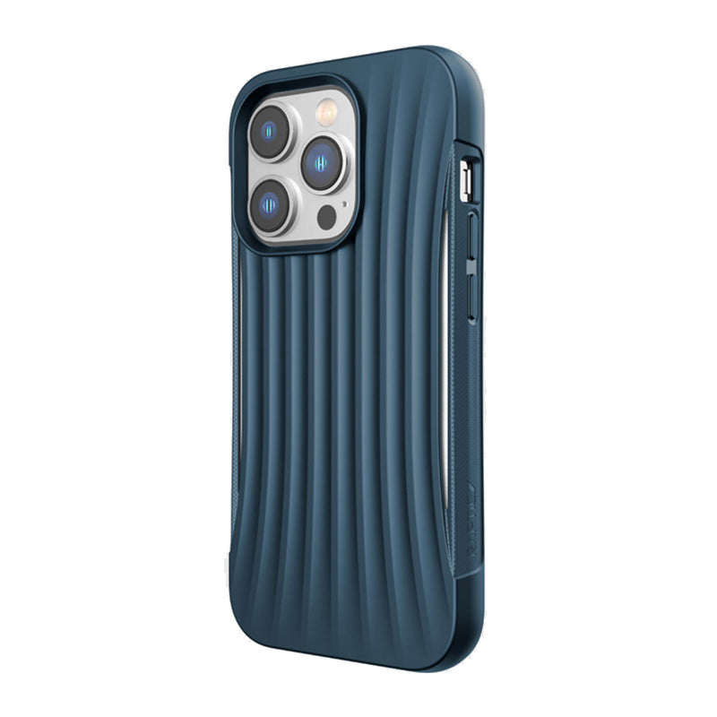 X-Doria Raptic Clutch - Biologisch afbreekbaar hoesje voor iPhone 14 Pro (valtest 3m) (blauw)