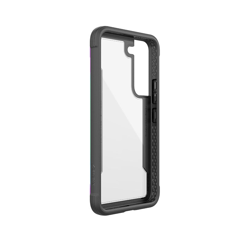 X-Doria Raptic Shield Pro - hoesje voor Samsung Galaxy S22 5G (antimicrobiële bescherming) (iriserend)