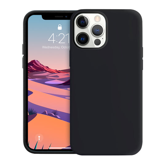Crong Color Cover – Flexible Hülle für iPhone 12 / iPhone 12 Pro (Schwarz)