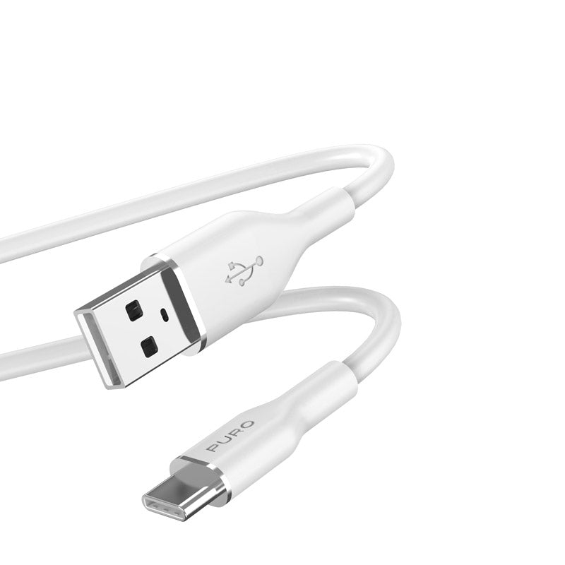 PURO ICON Soft Cable - Kabel USB-A bis USB-C 1,5 m (Weiß)