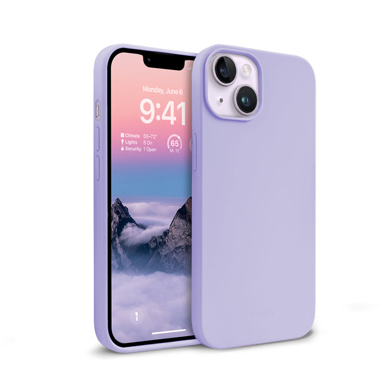 Crong Color Cover Liquid Silicone Case for iPhone 14 Max (Purple)