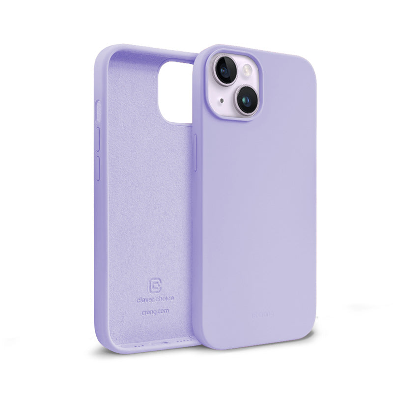 Crong Color Cover Liquid Silicone Case for iPhone 14 Max (Purple)