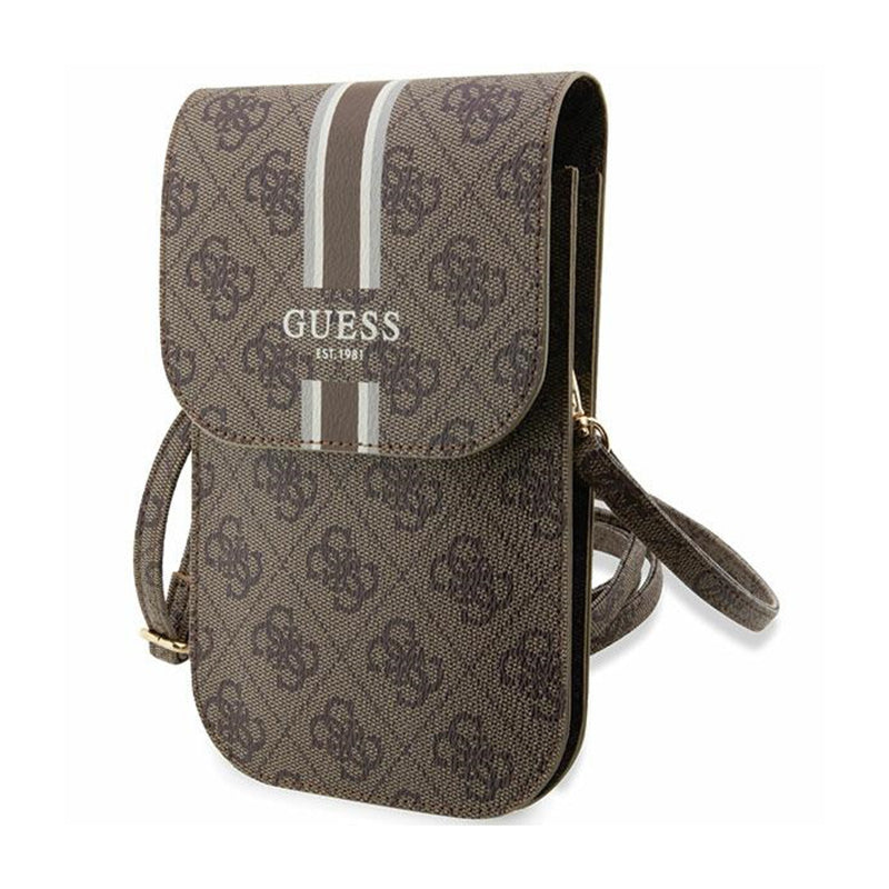 Guess 4G Stripes - Crossbody telefoontasje (bruin)