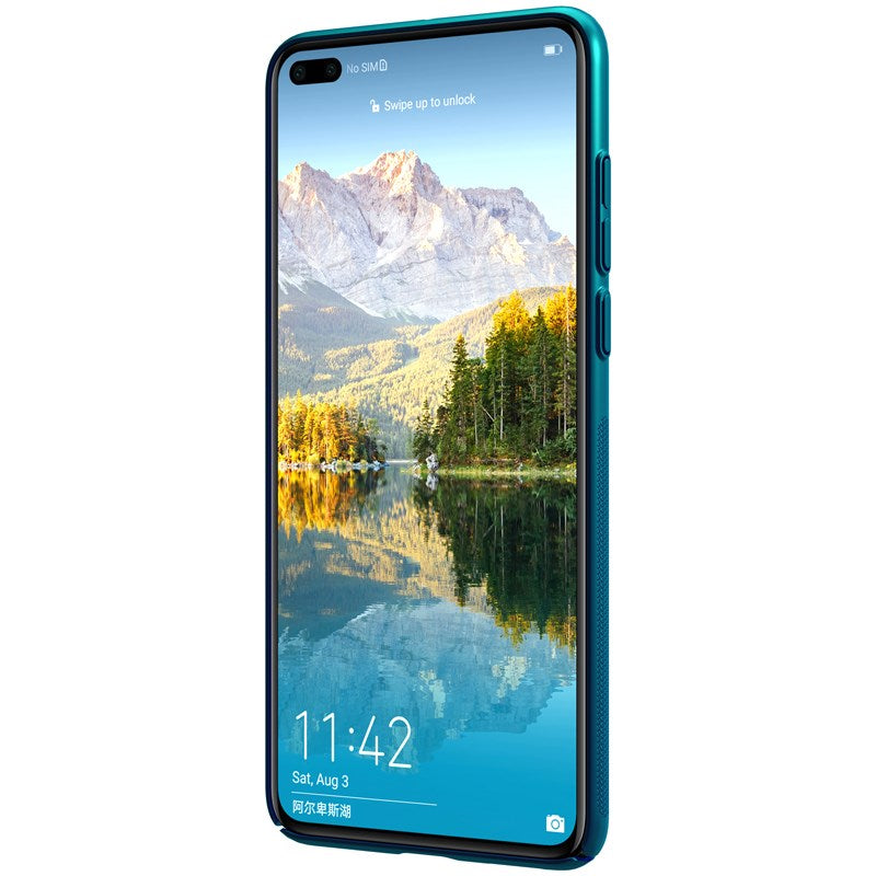 Nillkin Super Frosted Shield - Case for Huawei P40 (Peacock Blue)