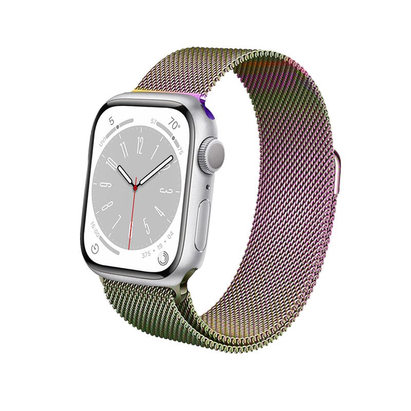 Crong Milano Steel voor Apple Watch 38/40/41mm (Iriserend)