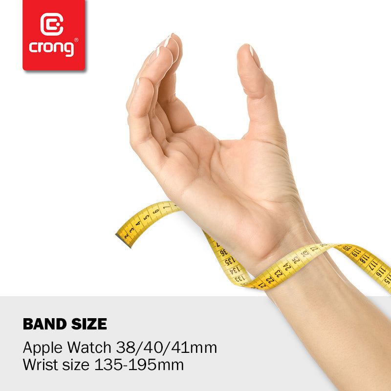 Crong Liquid Band für Apple Watch 38/40/41 mm (Schwarz)