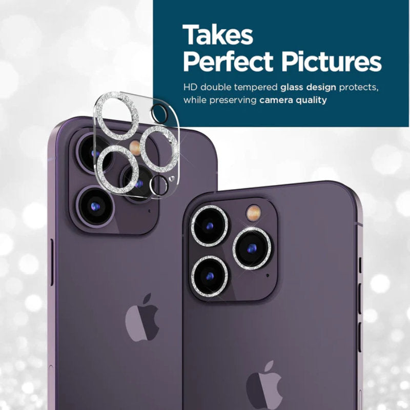 Case-Mate Sparkle Lensbeschermer - Beschermglas voor iPhone 14 Pro / iPhone 14 Pro Max camera (Twinkle)