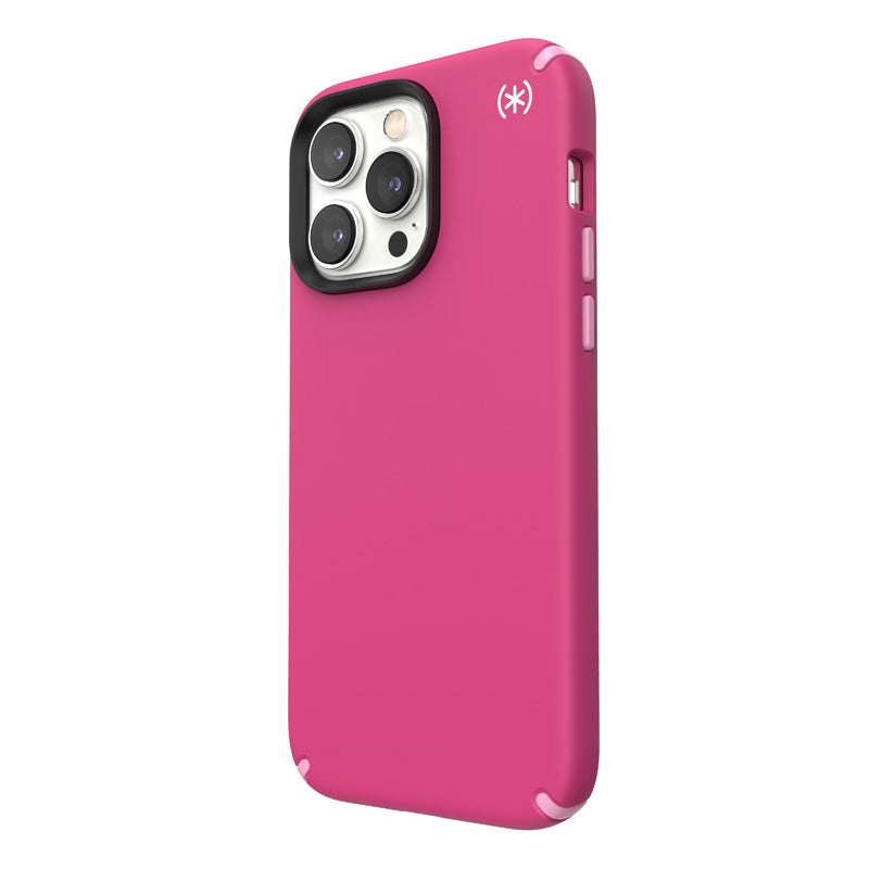 Speck Presidio2 Pro - Case voor iPhone 14 Pro Max met MICROBAN-coating (Digitaalroze / Bloesemroze / Wit)