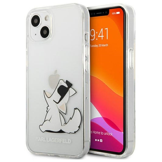 Karl Lagerfeld Choupette Fun - Hülle für iPhone 13 (Transparent)