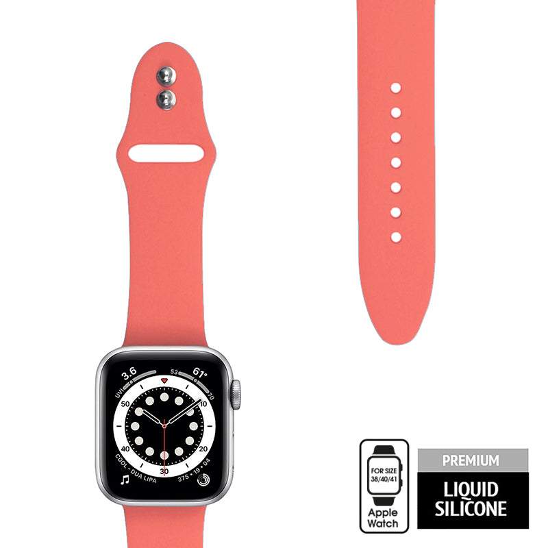 Crong Liquid Band for Apple Watch 38/40/41mm (Coral Red)