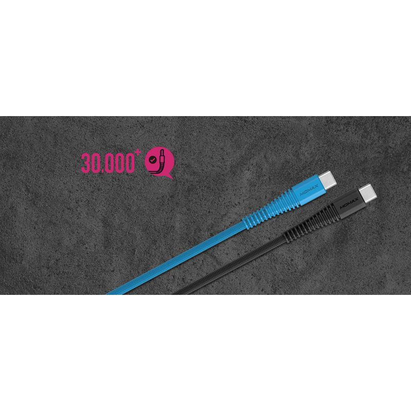 Momax Tough Link Type-C to Type-C cable (1.2M) (Blue)