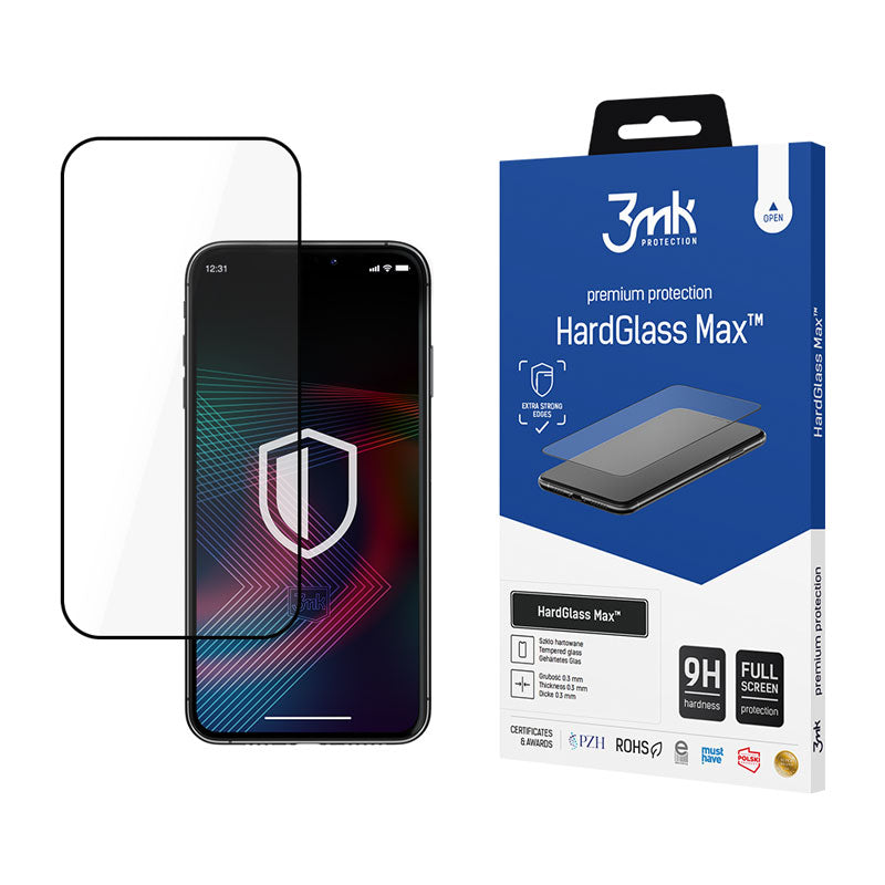 3mk HardGlass Max - gehard glas voor iPhone 14 Pro (zwart)