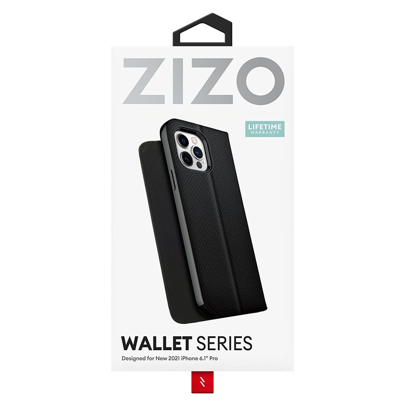 ZIZO WALLET Series iPhone 13 Pro Hülle – Schwarz