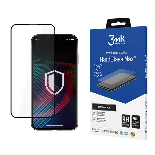 3mk HardGlass Max - gehard glas voor iPhone 14 (zwart)