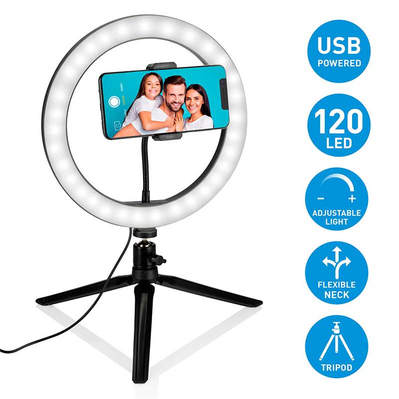 Grundig - Ring lamp for photos, selfies, make up