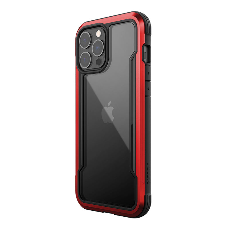 X-Doria Raptic Shield Pro - hoesje voor iPhone 13 Pro Max (antibacterieel) (rood)