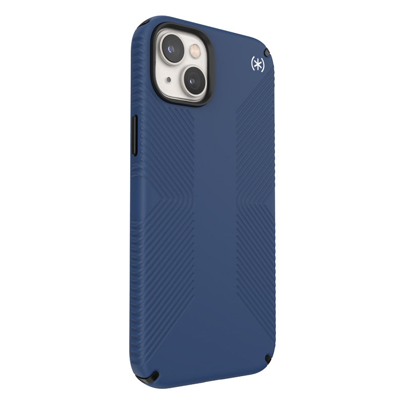 Presidio2 Grip - Case voor iPhone 15 Plus / 14 Plus met MICROBAN-coating (kustblauw / zwart / wit)