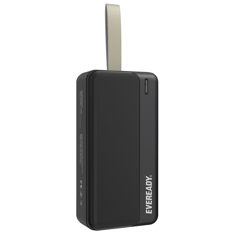 Eveready PX30B - Powerbank 30000 mAh 2x USB-A (zwart)