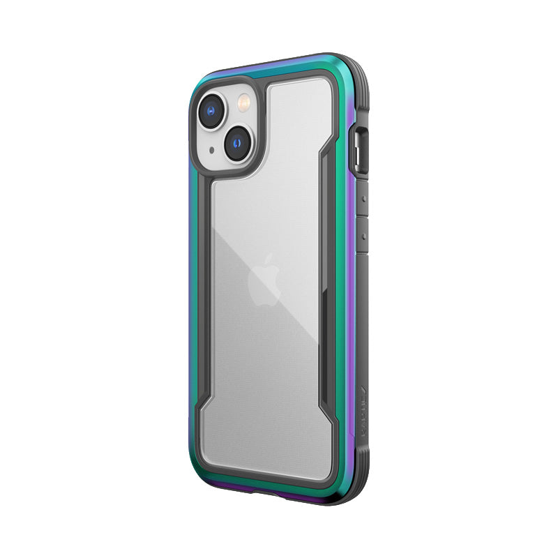 X-Doria Raptic Shield - Aluminum Case for iPhone 14 (Drop-Tested 3m) (Iridescent)