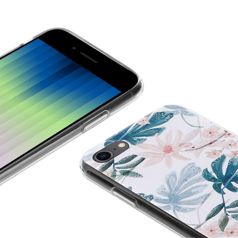 Crong Flower Case – Hülle für iPhone SE 2020 / 8 / 7 (Muster 01)