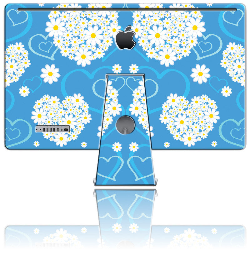 Nexgen-skins met 3D-effect voor iMac 27" (Hearts and Daisies 3D)