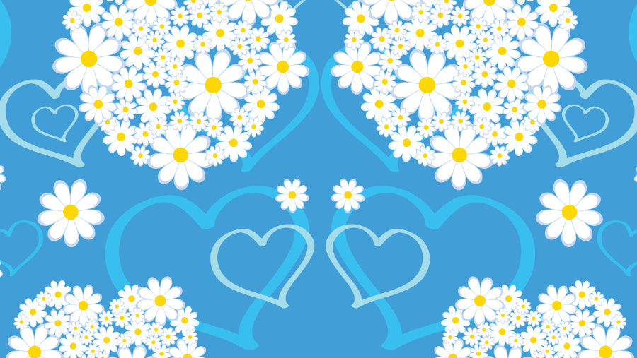 Nexgen-skins met 3D-effect voor iMac 27" (Hearts and Daisies 3D)