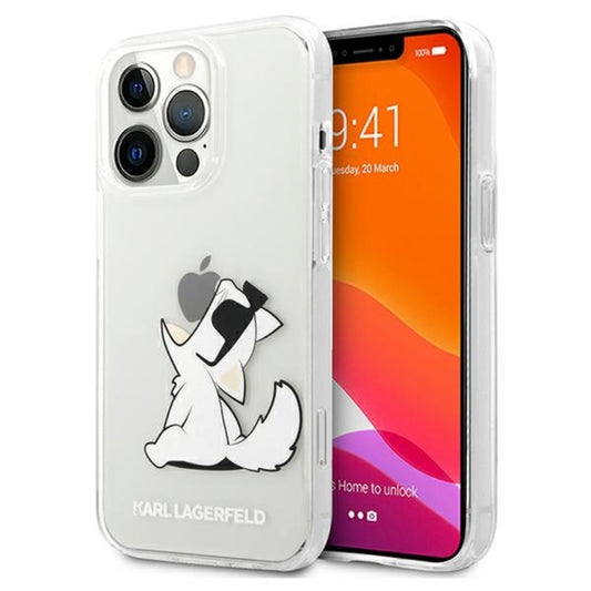 Karl Lagerfeld Choupette Fun - Hülle für iPhone 13 Pro (Transparent)