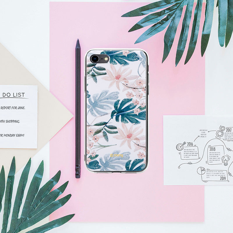 Crong Flower Case – Hülle für iPhone SE 2020 / 8 / 7 (Muster 01)