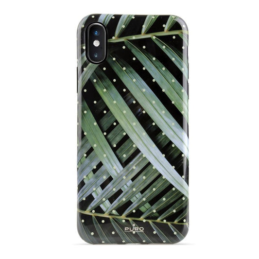 PURO Glam Tropical Leaves - Case for iPhone Xs Max (Brilliant Leaves)