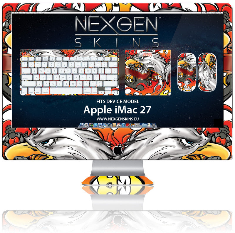 Nexgen-skins met 3D-effect voor iMac 27" (Iron Eagle 3D)